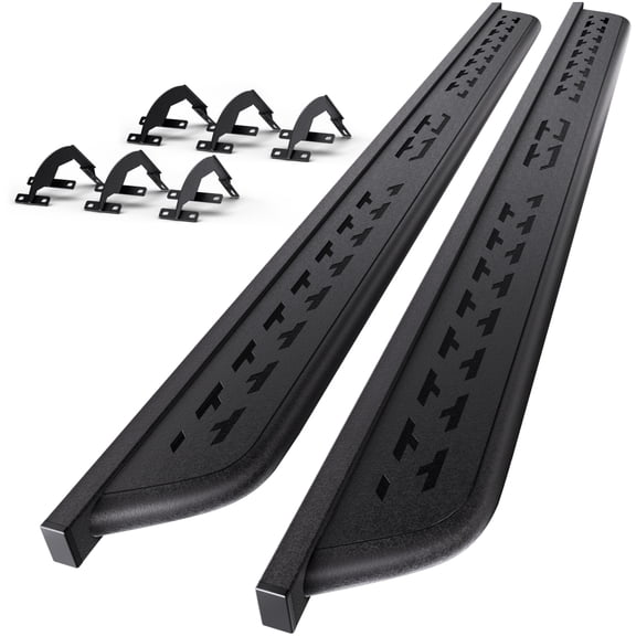 Ford F150 Running Boards Extended Cab Side Step Compatible with 2015-2025 Ford F150 & 2017-2025 F250 F350, Black Nerf Bars