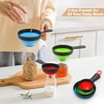 thumbnail image 1 of Mefallenssiah Bottle Filling Funnels, Food Grade Silicone Collapsible Funnel Set (3 Pack), 1 of 9