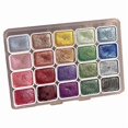 thumbnail image 1 of 20 Colors Watercolor Set, Metallic Watercolor Set, Glitter Watercolor Solid Paint Box, (1ML-A), 1 of 4