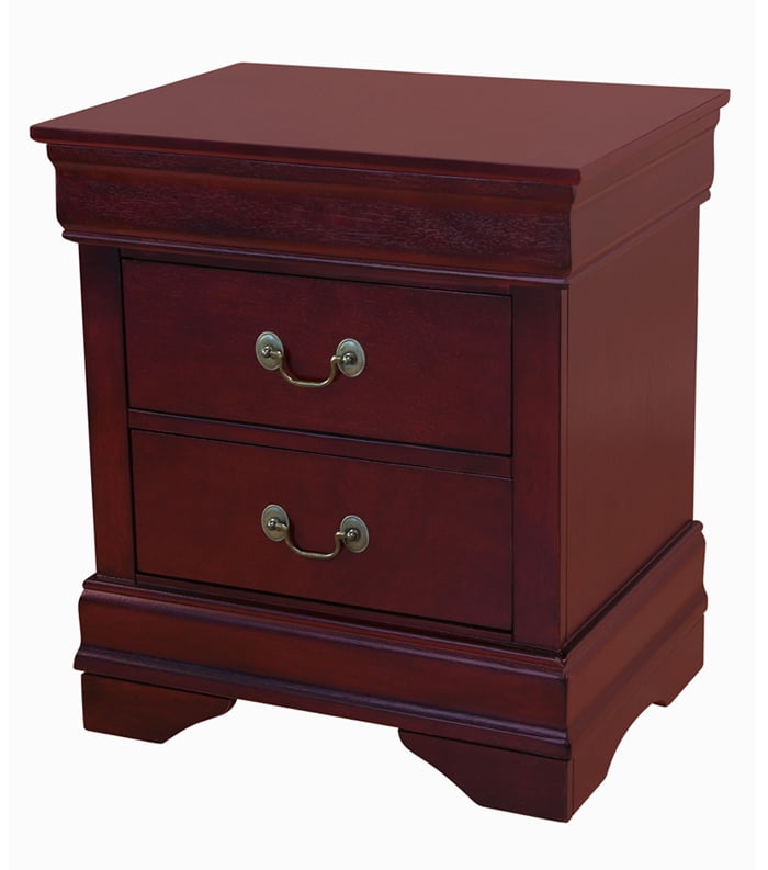 Louis Philippe Nightstand in Cherry Finish