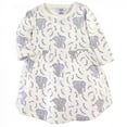 thumbnail image 3 of Touched by Nature Baby and Toddler Girl Organic Cotton Long-Sleeve Dresses 2pk, Pink Elephant, 6-9 Months, 3 of 3