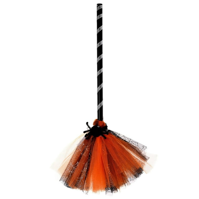 Fiudx Escoba de Bruja de Halloween, Diseño Extraíble para Fácil Almacenamiento, Ligera y Cómoda, Perfecta para Cosplay, Presentaciones En El Escenario, Fiestas de Disfraces, Diversión para Todas Las