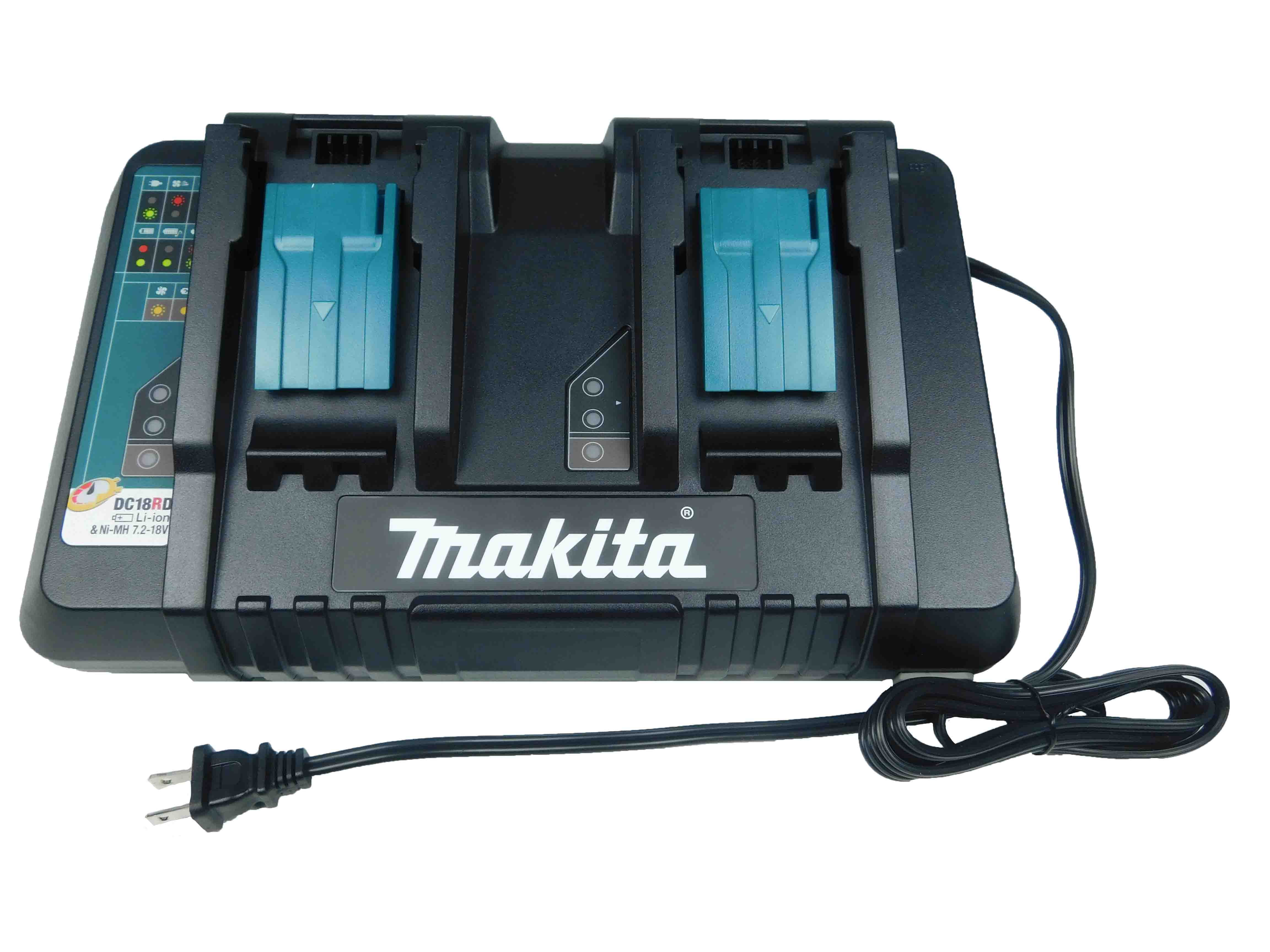 Makita DC18RD 18-Volt Li-Ion Dual Port Rapid Charger 