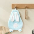 thumbnail image 4 of RKSTN Rabbit Hand Towel Blue, 4 of 5