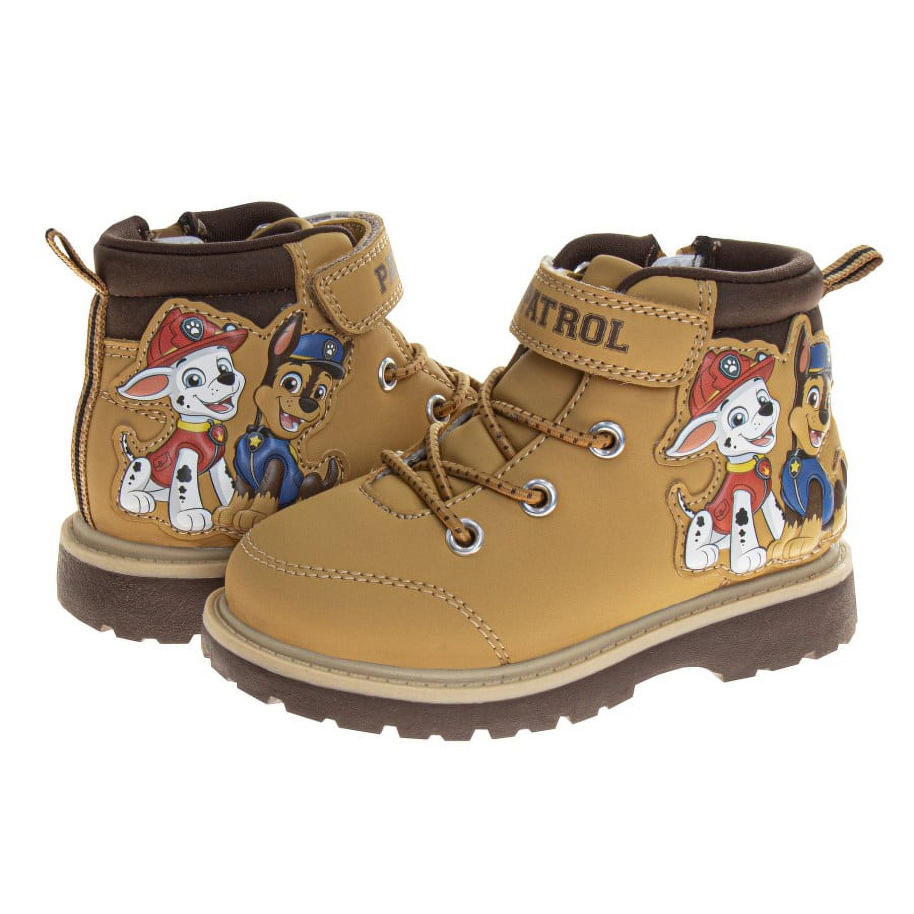 Nickelodeon Brandclub Nickelodeon Paw Patrol Hook and Loop Boys Casual Boots. Toddler Little Kids Tan Size 9