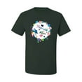 thumbnail image 2 of Wild Bobby, Mermaid Vibes Colorful Swimming Mermaids, Streetwear, Men's Graphic Tees, Forest Green, X-Large, 2 of 3