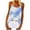 Sky Blue, variant on AherBiu Summer Tank Tops for Women Tie-Dye Spaghetti Strap Scoop Neck Low Cut Ruched Loose Tee Shirts
