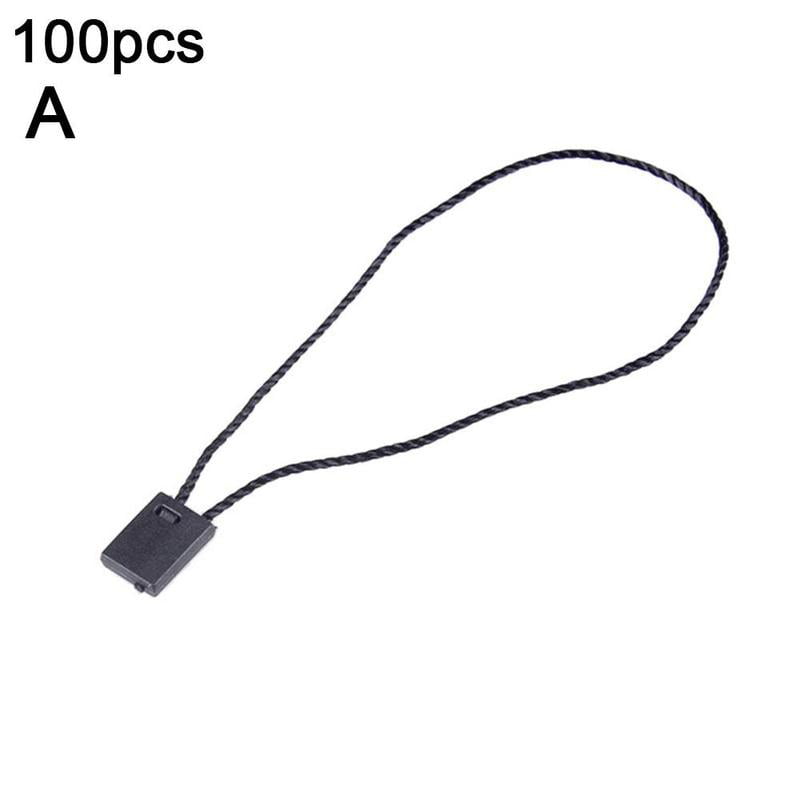 100pcs Clothing Tagging Supplies String Snap Lock Pin Loop Fastener Ties 