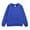 Blue, variant on Crew Neck Sweatshirt&nbsp;Plain Blank Casual Long Sleeve Pullover For Kids School Class Uniform Advertising Tee RD1,3-4 Years