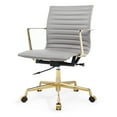thumbnail image 3 of M5 Genuine Leather Executive Office Chair- Polished Gold Frame, 3 of 7