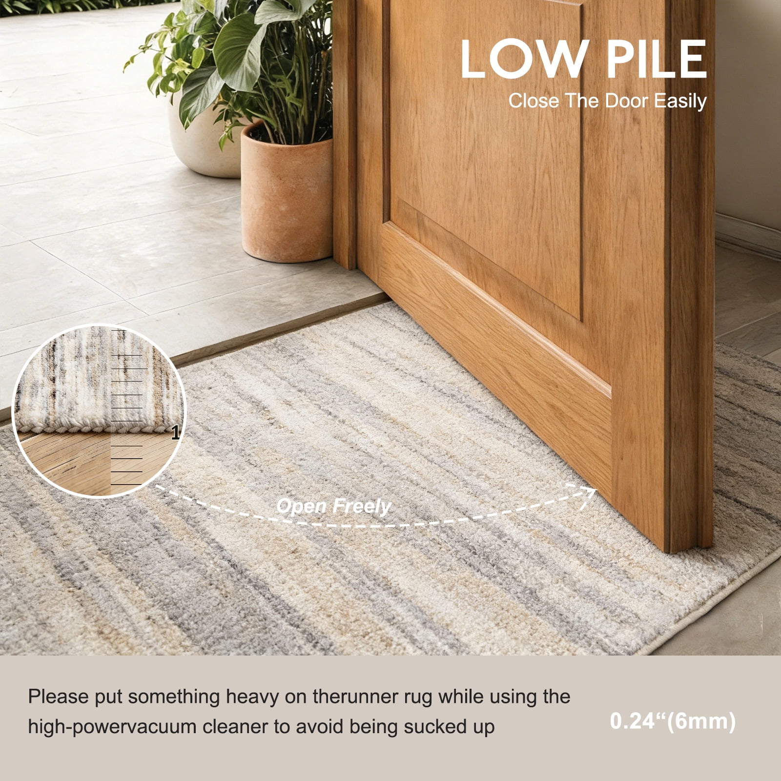 2'x10' Abstract Kitchen Runner Rug,Non-Slip Entryway Runner Laundry Rug,Soft Indoor Machine Washable Hallway Runner Rugs Throw Carpet for Living Room Bedroom Dining Room Hallway Kitchen