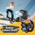 thumbnail image 3 of Triple Hot-Shoe Mounts Handheld Stabilizer with Smartphone Holder Mount+360° ball head mount, Video Stabilizing, 3 of 5