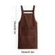 thumbnail image 3 of Delantal de Cocina – Poliéster Impermeable y Resistente al Aceite, Repelente a la Suciedad, Lavable y Fácil de Limpiar | Tirantes Traseros en H Ajustables, Bolsillo Frontal para Teléfono, Delantal, 3 of 6