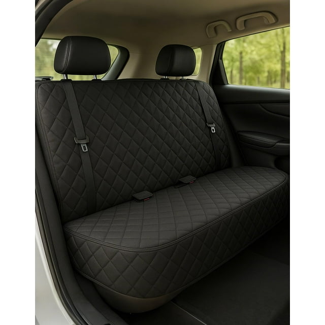 Funda de asiento de coche para perros Fidozen impermeable con cinturón para asiento trasero