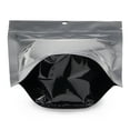 thumbnail image 4 of 100 pcs Black 5" x 8" Stand Up Food Pouch Ziplock Mylar Smell Proof Bags, 4 of 5