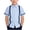Light Blue #A, variant on Girls' School Shirts Short Sleeve Uniform Solid/Striped Print Kids Button Down Collared Blouses Tops (11-12 Years, White #D)