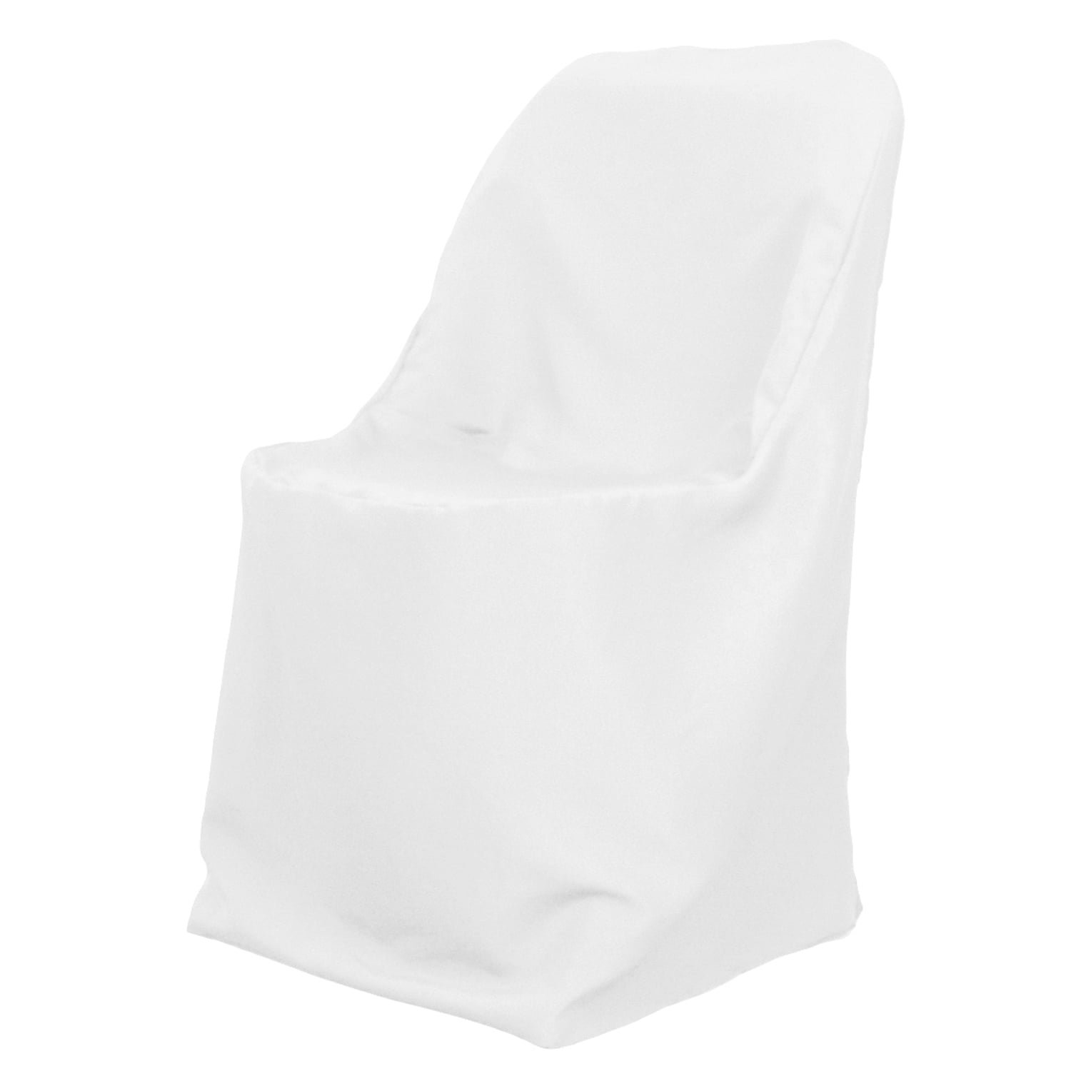 Polyester Folding Chair Cover White Com