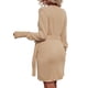 thumbnail image 5 of Vestido cárdigan Sunloudy para mujer, manga larga, cuello en V, cintura, lazo lateral, ropa informal ajustada, vestido elegante Sunloudy moda, 5 of 9