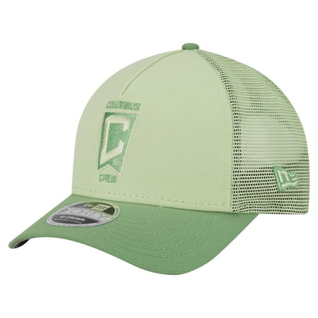 Men's New Era Green Columbus Crew Color Pack 9FORTY M-Crown A-Frame Adjustable Trucker Hat