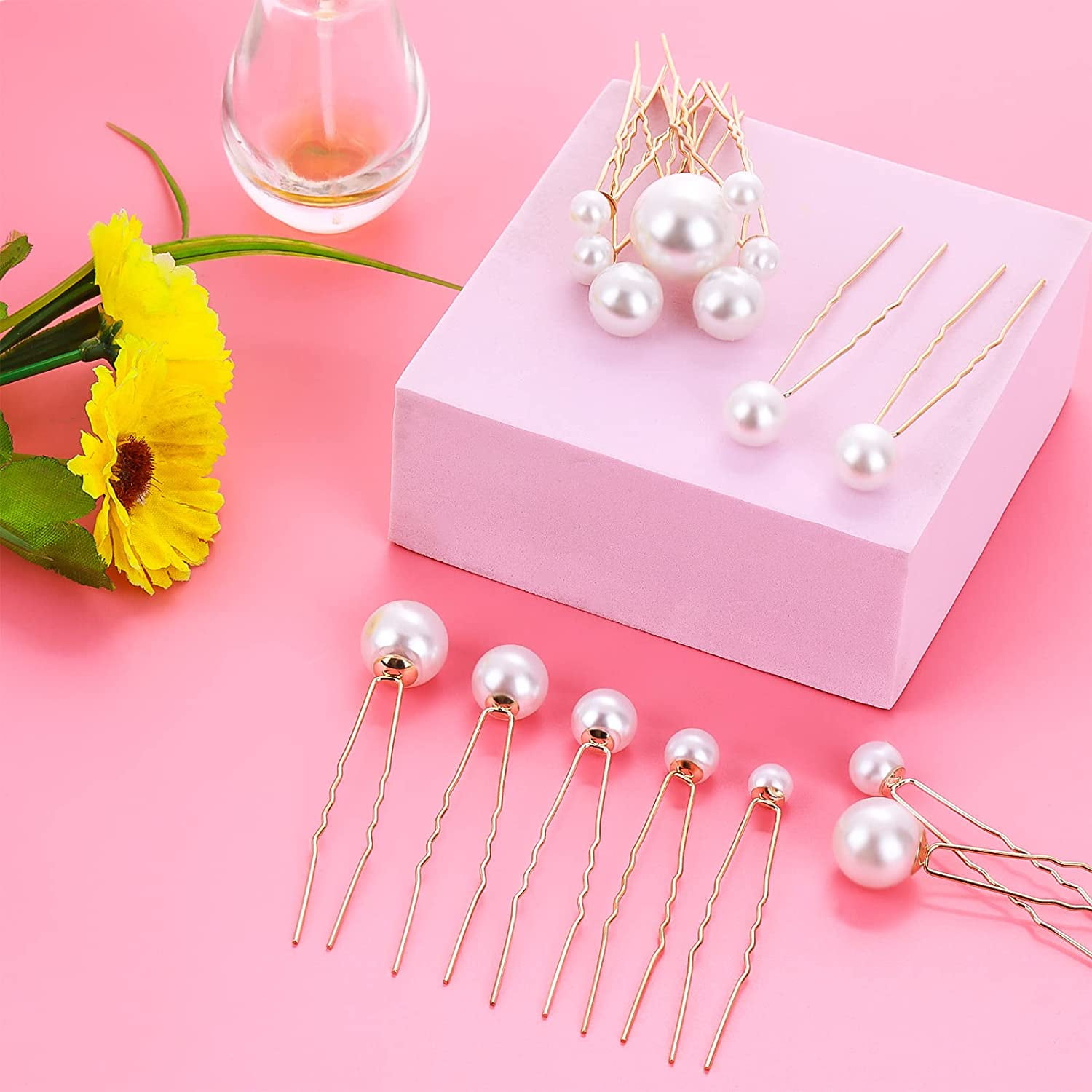 Coco Pearl Hair Pins - Set Of 5 Wedding Hair Pins With Chuncky Pearls - View #13