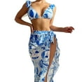 thumbnail image 1 of Traje de baño de malla con volantes y estampado dividido en bikini para mujer Conjunto de ropa de playa OAVQHLG3B Store lin121212, 1 of 4