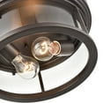 thumbnail image 5 of 4442-PBK-Millennium Lighting-Bresley - 2 Light Outdoor Flush Mount-5.25 Inches Tall and 12 Inches Wide-Powder Coated Black Finish, 5 of 7