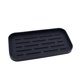 thumbnail image 1 of Soporte organizador de esponja de silicona para fregadero de cocina, bandeja de almacenamiento para esponja de plato, dispensador de jabón, color negro, 1 of 5