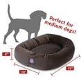 thumbnail image 5 of Majestic Pet Faux Suede Bagel Pet Bed for Dogs, Calming Dog Bed Washable, Medium, Chocolate, 5 of 6