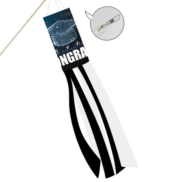 Giyblacko Graduation Party Supplies Graduation Monsoon Tube Flag 2022 Outdoor Wind Bag Courtyard Decoration 13 X 100 Cm Flag Best Gift For Graduating Students