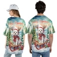 thumbnail image 5 of Merry Christmas Santa Reindeer Antlers Maltese Sleigh Xmas Winter Holiday All Over Print 3D Baseball Shirt Maltese Dog Lover Gifts Idea Softball Sport - 00023, 5 of 6
