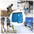 thumbnail image 4 of Sikiie Blue Christmas Print Men's Boxer Briefs, Elastic Waistband Boxer Briefs Leggings-Medium, 4 of 5