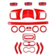thumbnail image 1 of Kit De Decoración De Interior De Coche Kit De Decoración De Cubierta Interior Roja Compatible Con Jeep Wrangler 2011-2018 Vehículo De Decoración De Coche 21 Uds. Speravity VI005806-00, 1 of 7