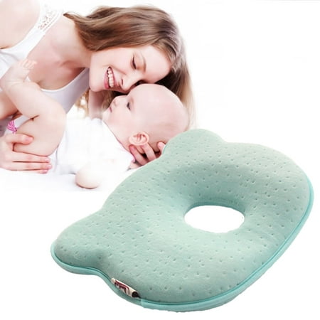 Memory Foam Baby Pillows Breathable Baby Shaping Pillows to Prevent Flat Head Ergonomic Newborns Pillow almofada infantil 0~12M_light (Best Pillow For Flat Head)