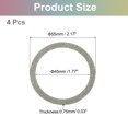 thumbnail image 2 of Uxcell Magnetic Adapter Ring, Magnetic Wireless Charger Conversion Kit Grey, 2 of 8