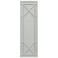 thumbnail image 5 of Ekena Millwork 18"W x 77"H True Fit PVC Bungalow Fixed Mount Shutters, Hailstorm Gray (Per Pair - Hardware Not Included), 5 of 9