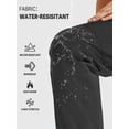 thumbnail image 4 of NORTHYARD Cargo Pants for Men Hiking Camping Lightweight Quick Dry Waterproof Outdoor Work Pant with Multipockets Black L, 4 of 8