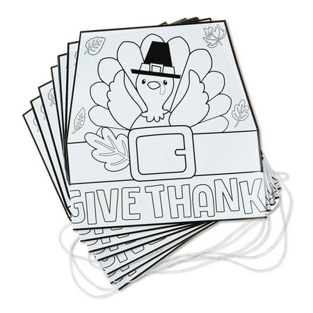 DIY Paper Headpiece Party Hats, Black and White, 8 Count, Thanksgiving by Way To Celebrate