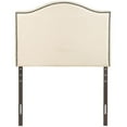 thumbnail image 2 of Upholstered Twin Panel Headboard in Ivory, 2 of 4