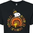 thumbnail image 3 of Peanuts - Gobble Gobble - Juniors Cropped Cotton Blend T-Shirt, 3 of 6
