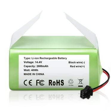 Vacuum Replacement Batteries 3200mAh 14.4V for Eufy RoboVac 11,11S,30,30C,15C,15T,12,35C,15C MAX,for Ecovacs Deebot N79S,500, N79DN622,for Tesvor X500 Robot Vacuum Cleaners(NOT for 2-Prong Connector)