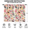 thumbnail image 2 of Blackout Kids Curtains,Dogs with Flowers Childrens Insulated Curtains Set Of 2,Bedroom Essentials,Toddler Room Decor 52x84in(132x213cm), 2 of 4