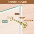 thumbnail image 5 of Uxcell 4Pcs Brass Decorative Screws with Caps, 15 mm Mirror Screws Cap Nails Fasteners for Decorative Mirror Furniture, 5 of 5