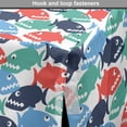 thumbnail image 4 of Fish Dog Crate Cover, Simple Colorful Cartoonish Piranha Pattern, Easy to Use Pet Kennel Cover Small Dogs Puppies Kittens, 7 Sizes, Multicolor, by Ambesonne, 4 of 6