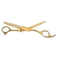 thumbnail image 6 of Portable 6 Inch Length Thinning Scissors for Long Short Thick Hard Soft Hair for Men Women Gold Tone, 6 of 6