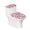 Bulldog and Daisy Pattern, variant on HELLHERO Dragonfly Starry Sky Pattern Bathroom Toilet Cozy Set & Toilet Lid Covers with Stretch Polyester Fabric for Stretch Fit, Non-Slip