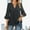 Dark Gray, variant on Women Fashion Solid V Neck Casual Three Quarter Sleeve Pearl Chiffon T Shirt Top Dark Shirt for Women Solid Womens Shirts Women Tops Spandex Women Tee Women Top New Loose Fit Athletic Tops for Women