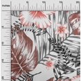 thumbnail image 2 of oneOone Coton Cambric Rouille Brun Tissu Floral & Feuilles Robe Tissu Matériel Tissu Imprimé par la Cour 42 Pouces de Large, 2 of 4
