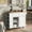 White, variant on MODERNLUXE 35.8" Kitchen Island with Power Outlet,Rubber Wood Kitchen Storage Island with Drop Leaf,Open Storage, Wine Rack,5 Wheels and Adjustable Shelf for Home, Kitchen, and Dining Room,White