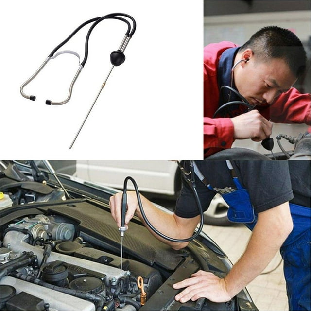 Automotive Engine Diagnostic Hearing Tool, Mechanic Sound Listening Device with Stainless Steel Probe, Anti-Shock High Sensitivity Tester for Car Motor Abnormal Noise Detection