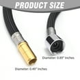 thumbnail image 5 of 68-inch Pull-Down Kitchen Faucet Hose, Bright Chrome-Plated, Replacement for Faucet K-1219935-BC, 5 of 7
